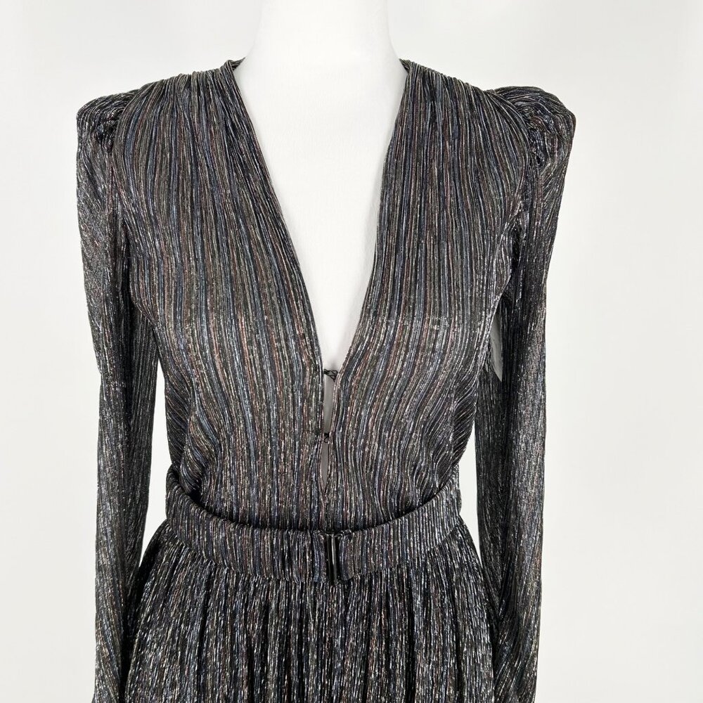 Sabina Musayev Carry Tiered Metallic Midi Dress - Picture 4 of 9